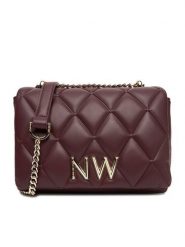 Nine West Torebka CEO-CHARLOTTE-I-S22558 Bordowy. Czerwone torebki klasyczne damskie Nine West, bez wzorów, z materiału, bez dodatków. Za 189.99 zł.