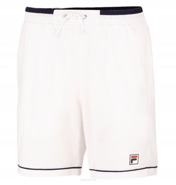Spodenki tenisowe Fila Shorts Steve. Białe szorty męskie Fila, m, z materiału, na fitness i siłownię. Za 153.99 zł.