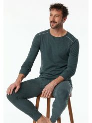 Schiesser Koszulka piżamowa w kolorze antracytowym rozmiar: L. Czarne piżamy męskie Schiesser, l, bez wzorów, bez ramiączek. Za 56.99 zł.