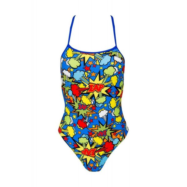 Strój jednoczęściowy kąpielowy damski na basen Aqua-Sport Single Cross Boom. Czerwone stroje jednoczęściowe damskie AQUA-SPORT, m, bez wzorów. Za 109.99 zł.