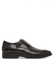 ECCO Półbuty Milan Double Monk-Strap 52333401072 Brązowy. Brązowe buty wizytowe męskie ECCO, ze skóry, bez zapięcia. Za 599.99 zł.