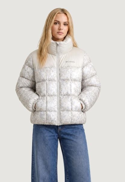 Kurtka anorak Kobieta COLUMBIA Puffect⢠III Printed Jacket. Brązowe kurtki damskie Columbia, na zimę, m, bez wzorów, bez kaptura. Za 678.80 zł.