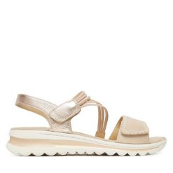 Sandały Ara. Brązowe sandały damskie Ara, bez wzorów, bez obcasa, na płaskiej podeszwie. Za 429.99 zł.