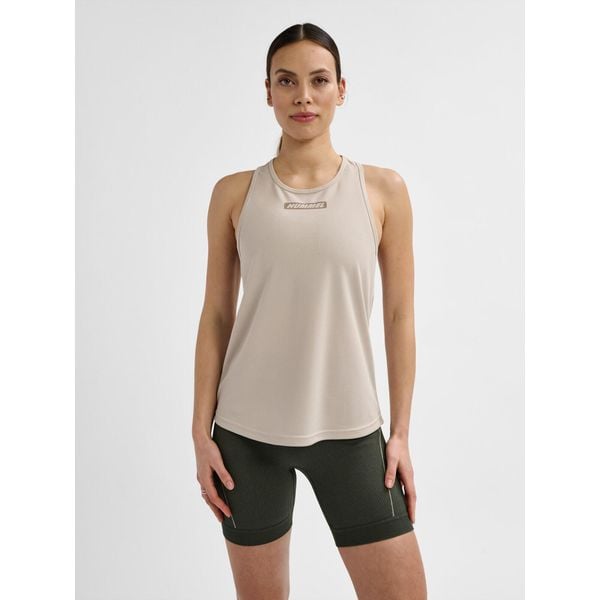Damski tank top Hummel TE Tola. Szare topy damskie HUMMEL, xs, bez wzorów, bez kołnierzyka. Za 129.00 zł.