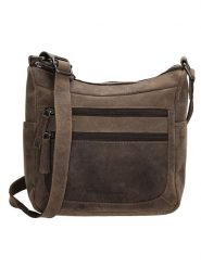 HIDE & STITCHES Skórzana torebka w kolorze brązowym - 24 x 22 x 10 cm rozmiar: onesize. Brązowe torebki klasyczne damskie HIDE & STITCHES, bez wzorów, z materiału, bez dodatków. Za 230.59 zł.