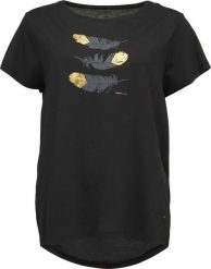 T-shirt damski Loap Asika czarny. Czarne t-shirty damskie ÀLG, s, z aplikacjami, z bawełny, bez kołnierzyka. Za 131.99 zł.