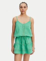 Melissa Odabash Sukienka letnia Kelly Zielony Regular Fit. Zielone sukienki damskie Melissa Odabash, na lato, m, bez wzorów, z bawełny, bez kołnierzyka, bez ramiączek. Za 769.99 zł.