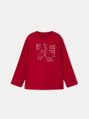 Mayoral Bluzka 173 Czerwony Regular Fit. Czerwone t-shirty chłopięce Mayoral, bez wzorów, z bawełny, bez ramiączek. Za 39.99 zł.
