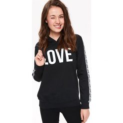 BLUZA NIEROZPINANA DAMSKA, Z KAPTUREM. Czarne bluzy z kapturem damskie TROLL, na jesień, s, z dzianiny. W wyprzedaży za 59.99 zł.