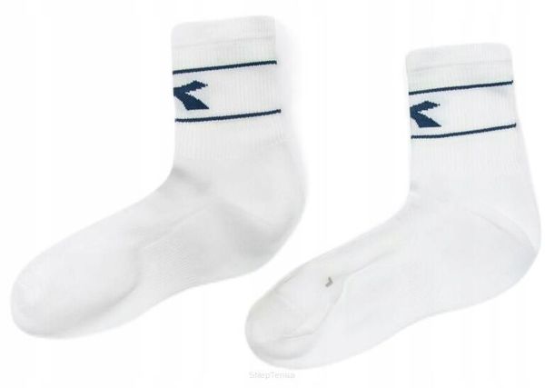 Skarpety tenisowe Diadora Socks Court. Białe skarpetki męskie Diadora, bez wzorów, z elastanu. Za 43.40 zł.