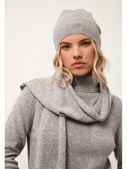 Just Cashmere Kaszmirowa czapka "Ginger" w kolorze szarym rozmiar: onesize. Szare czapki zimowe damskie Just Cashmere, z kaszmiru. Za 121.99 zł.