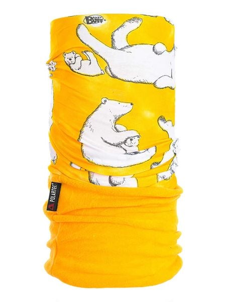 Buff Szal-koło w kolorze żółtym - 63 x 22 cm rozmiar: onesize. Żółte szaliki i kominy damskie Buff, bez wzorów, z materiału. Za 48.45 zł.