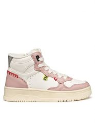 Geox Sneakersy J Lestrella J56NLA 000BC C0674 D Biały. Białe buty sportowe dziewczęce Geox, bez wzorów, ze skóry, bez zapięcia. Za 189.99 zł.