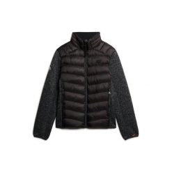 Kurtka puchowa Superdry Sports. Czarne kurtki męskie Superdry., s, bez wzorów, z puchu, bez kaptura. Za 552.90 zł.