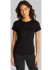 CALVIN KLEIN JEANS Koszulka w kolorze czarnym rozmiar: XXL. Czarne bluzki damskie Calvin Klein Jeans, xxl, bez wzorów, z bawełny, bez kołnierzyka. Za 122.96 zł.