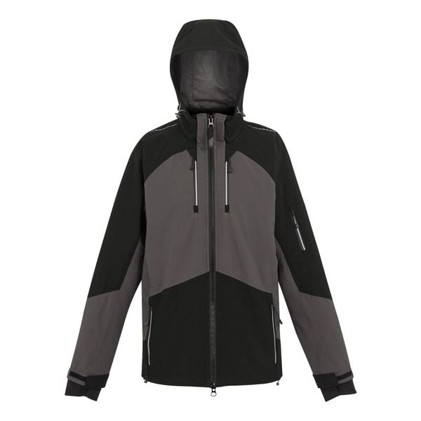 Wodoodporna Kurtka Stretch Shell Dla Dorosłych Unisex. Czarne kurtki damskie Regatta, m, bez wzorów, z materiału, bez kaptura. Za 335.99 zł.