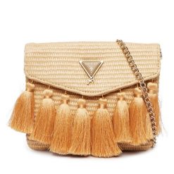 Torebka Guess. Brązowe torebki klasyczne damskie Guess, z aplikacjami, bez dodatków. Za 229.99 zł.