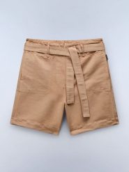 NAPAPIJRY Szorty "Nice" w kolorze jasnobrązowym rozmiar: XS. Brązowe szorty damskie NAPAPIJRY, bez wzorów, z tkaniny. Za 184.46 zł.