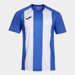Koszulka z dekoltem w szpic Joma Inter IV. Białe t-shirty sportowe męskie Joma, bez ramiączek, do piłki nożnej. Za 112.30 zł.
