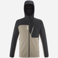 Kurtka softshell męska Millet Magma Shield Hoodie. Brązowe kurtki softshell damskie Millet, m, bez wzorów, z softshellu, bez kaptura. Za 629.99 zł.