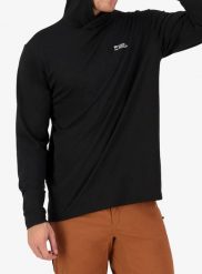Bluza z kapturem Mons Royale Pivot Merino Long Sleeve Hood. Czarne bluzy z kapturem męskie Mons Royale, l, z materiału. Za 456.49 zł.