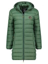 Geographical Norway Płaszcz pikowany "Atikamap" w kolorze zielonym rozmiar: XL. Zielone płaszcze damskie Geographical Norway, xl, bez wzorów. Za 174.02 zł.