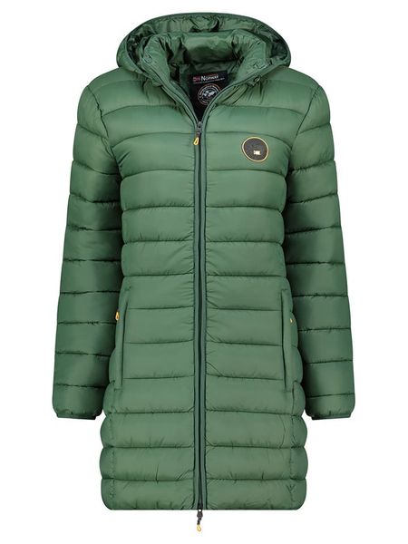 Geographical Norway Płaszcz pikowany "Atikamap" w kolorze zielonym rozmiar: XL. Zielone płaszcze damskie Geographical Norway, xl, bez wzorów. Za 231.13 zł.