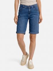 MAC Spodenki jeansowe - Shorty Kobiety Bawełna niebieski, 44-09. Niebieskie szorty damskie MAC, bez wzorów, z bawełny. Za 179.95 zł.