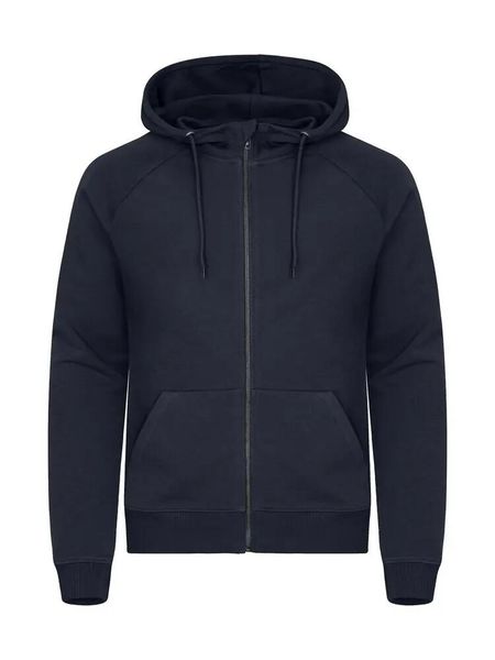Clique Miami PRO Hoody Full Zip – Bluza z kapturem na zamek, French Terry (80%. Niebieskie bluzy z kapturem męskie CLIQUE, uniwersalny, z bawełny. Za 216.90 zł.