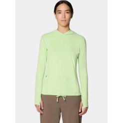 T-shirt damski Mountain Hardwear Crater Lake. Zielone t-shirty damskie MOUNTAIN HARDWEAR, bez wzorów, bez kołnierzyka. Za 309.00 zł.