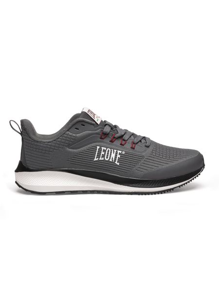 Leone Fast Męskie trampki. Szare buty sportowe na co dzień męskie LEONE 1947 APPAREL, bez wzorów, bez zapięcia. Za 147.31 zł.