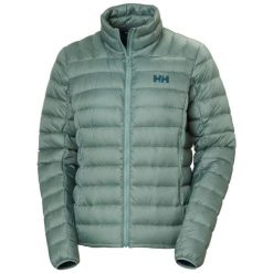 Damska kurtka puchowa Helly Hansen Verglas Down 2.0. Zielone kurtki damskie Helly Hansen, bez wzorów, z puchu, bez kaptura. W wyprzedaży za 792.15 zł.