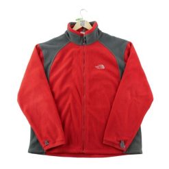 Second life - Kurtka polarowa męska z wysokim kołnierzem - Stan bardzo dobry. Czerwone kurtki męskie The North Face, l, bez wzorów, z materiału, bez kaptura. Za 207.36 zł.