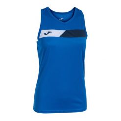Tank top tenisowy damski Joma Court Sleeveless. Niebieskie topy damskie Joma, m, bez wzorów, bez kołnierzyka. Za 56.99 zł.
