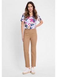 Olsen Dżinsy - Straight fit - w kolorze jasnobrązowym rozmiar: 38. Brązowe jeansy damskie Olsen, z podwyższonym stanem. Za 130.99 zł.