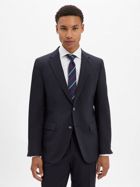 BOSS kurtka modułowa z wełny dziewiczej - Jasper Mężczyźni Regular Fit wełna ze strzyży niebieski, 25. Niebieskie kurtki męskie Boss, m, bez wzorów, z wełny, eleganckie, bez kaptura. Za 1,499.95 zł.