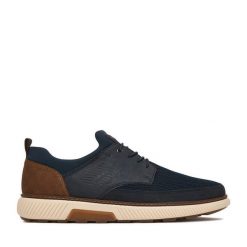 Półbuty Rieker. Niebieskie półbuty męskie Rieker, bez zapięcia. Za 389.99 zł.