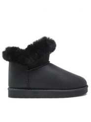 Nelli Blu Śniegowce CS-123C Czarny. Czarne kozaki dziewczęce Nelli Blu, bez wzorów, z materiału, bez obcasa. Za 119.99 zł.