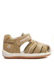 Mayoral Sandały 41563 Brązowy. Brązowe sandały chłopięce Mayoral, ze skóry, bez zapięcia. Za 199.99 zł.