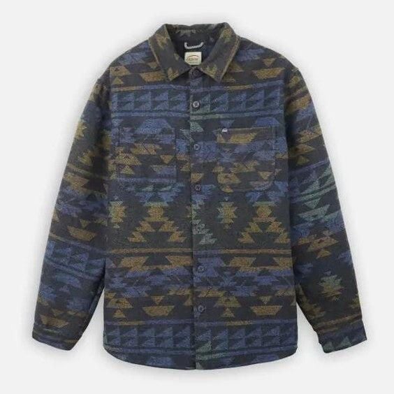 Koszula Oxbow Sneakout Woll Grafitowa. Szare koszule męskie Oxbow, bez wzorów, bez kołnierzyka, bez ramiączek. Za 422.96 zł.