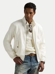 Polo Ralph Lauren Kurtka bomber 710970569002 Biały Regular Fit. Białe kurtki męskie Polo Ralph Lauren, l, bez wzorów, z bawełny, bez kaptura. Za 1,699.00 zł.