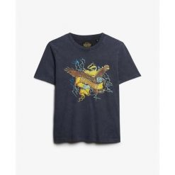 Koszulka damska z luźnym krojem i wzorem Superdry Biker Rock. Czarne bluzki sportowe damskie Superdry., bez wzorów, bez ramiączek. Za 131.05 zł.