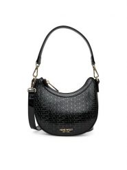 Nine West Torebka GLAR1 Czarny. Czarne torebki klasyczne damskie Nine West, bez wzorów, z materiału, bez dodatków. Za 169.99 zł.