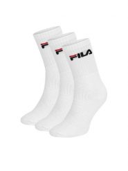 Fila Skarpety długie F9505-AW24 (3-pack) Biały. Białe skarpetki damskie Fila, bez wzorów, z bawełny. Za 39.99 zł.