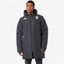 Kurtka z dresu AS Monaco Arminzip Pro 8 2024/25. Białe kurtki męskie Kappa, bez wzorów, z dresówki, sportowe, bez kaptura. W wyprzedaży za 312.00 zł.