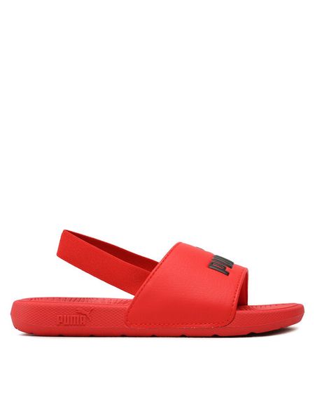 Puma Sandały Cool Cat 2.0 Backstrap Ac 390900 02 Czerwony. Czerwone sandały chłopięce Puma, ze skóry, bez zapięcia. Za 139.99 zł.