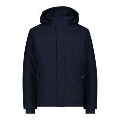 Kurtka narciarska z kapturem CMP Snaps. Niebieskie kurtki męskie CMP, bez wzorów, z softshellu, z kapturem, narciarskie. W wyprzedaży za 566.50 zł.