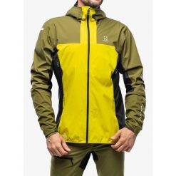 Kurtka ocieplana męska Haglofs L.I.M Alpha Hood. Zielone kurtki męskie Haglöfs, l, bez wzorów, sportowe, bez kaptura. Za 937.99 zł.