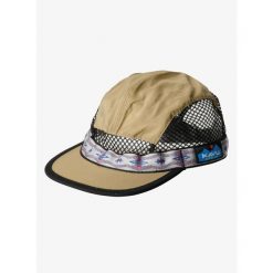 Czapka z daszkiem Kavu Trailrunner. Brązowe czapki z daszkiem damskie KAVU, bez wzorów. Za 245.99 zł.