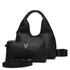 Torebka Valentino. Czarne torebki klasyczne damskie Valentino, bez wzorów, bez dodatków. Za 659.99 zł.